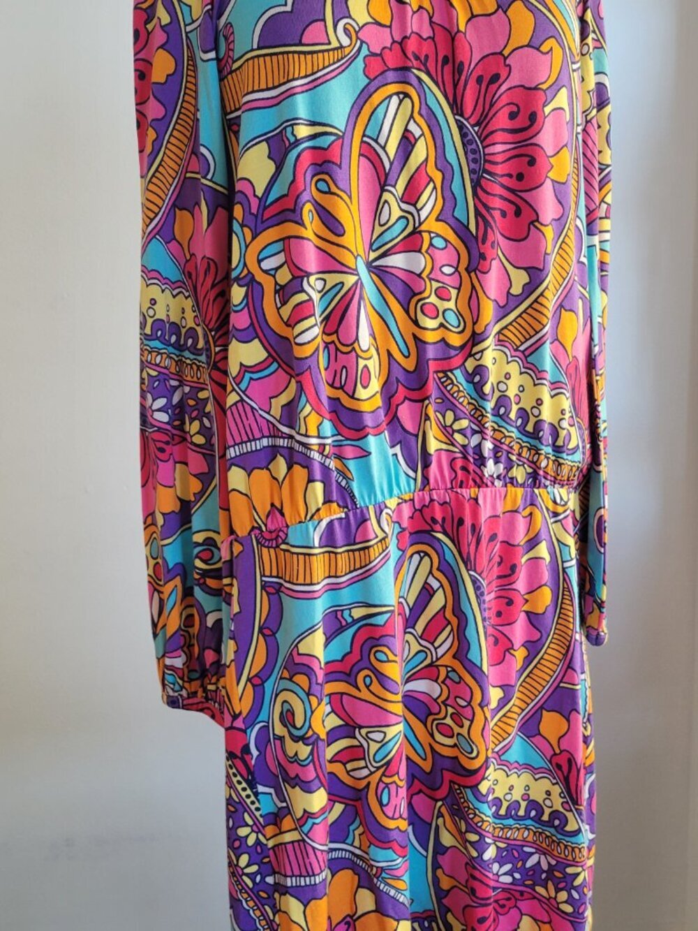 Lilly Pulitzer Whitaker Optical Confusion Butterfly Print Colorful Go Dress - Picture 12 of 16